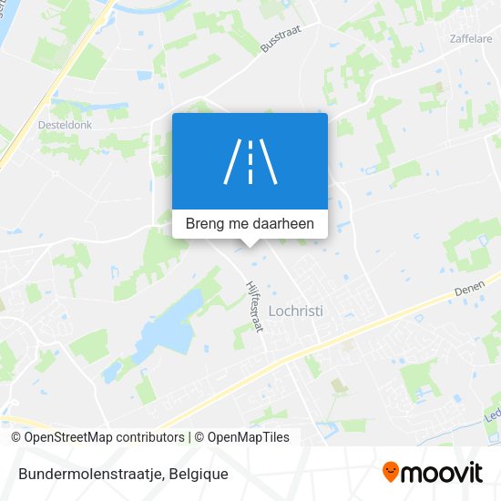 Bundermolenstraatje kaart