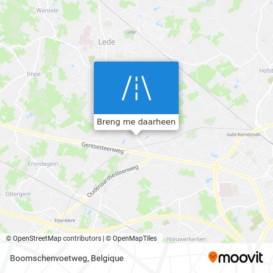 Boomschenvoetweg kaart