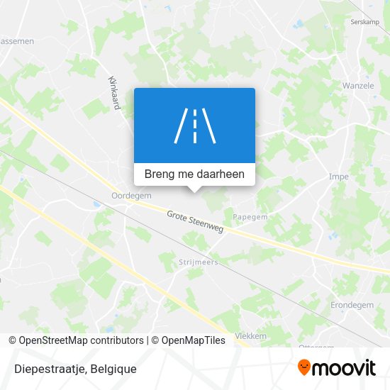 Diepestraatje kaart