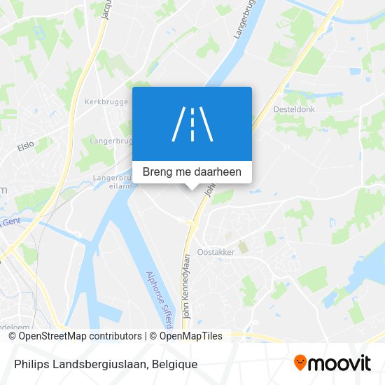 Philips Landsbergiuslaan kaart