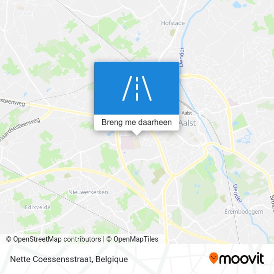 Nette Coessensstraat kaart
