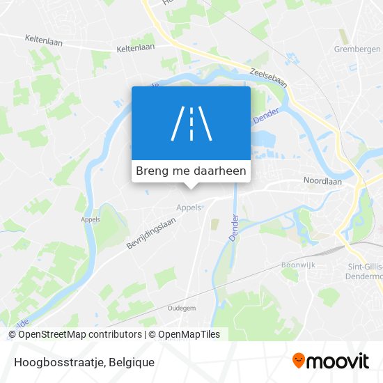 Hoogbosstraatje kaart