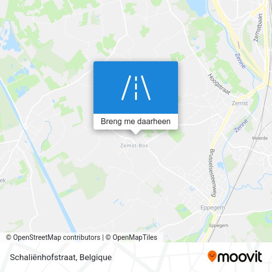 Schaliënhofstraat kaart