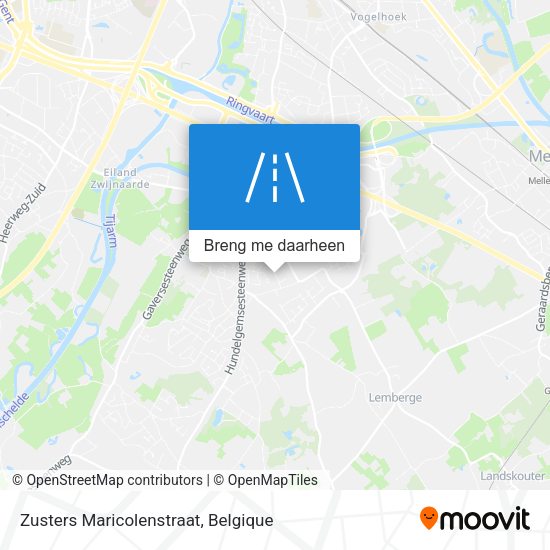 Zusters Maricolenstraat kaart