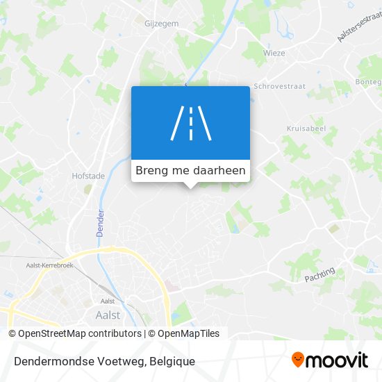 Dendermondse Voetweg kaart