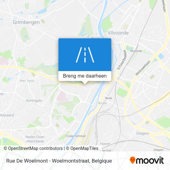 Rue De Woelmont - Woelmontstraat kaart
