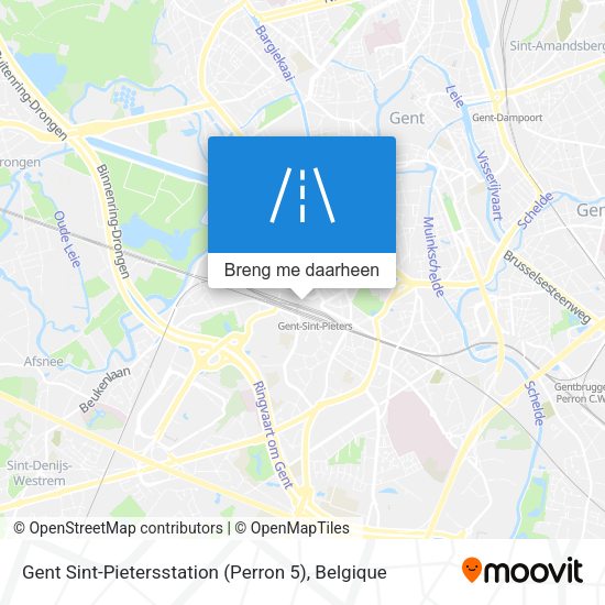 Gent Sint-Pietersstation (Perron 5) kaart