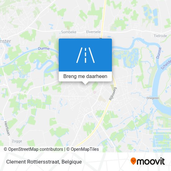 Clement Rottiersstraat kaart