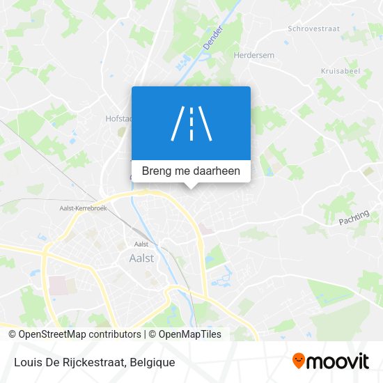 Louis De Rijckestraat kaart