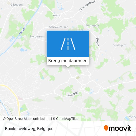 Baaikesveldweg kaart