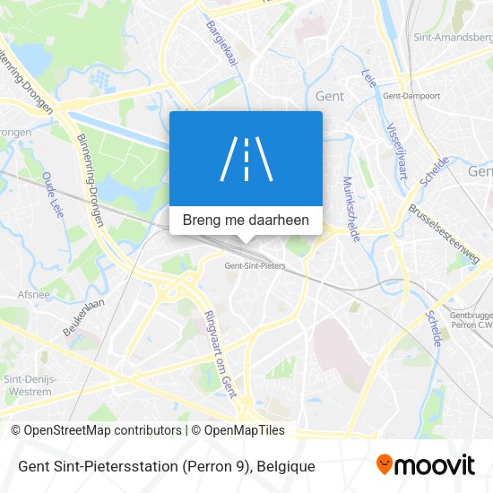Gent Sint-Pietersstation (Perron 9) kaart
