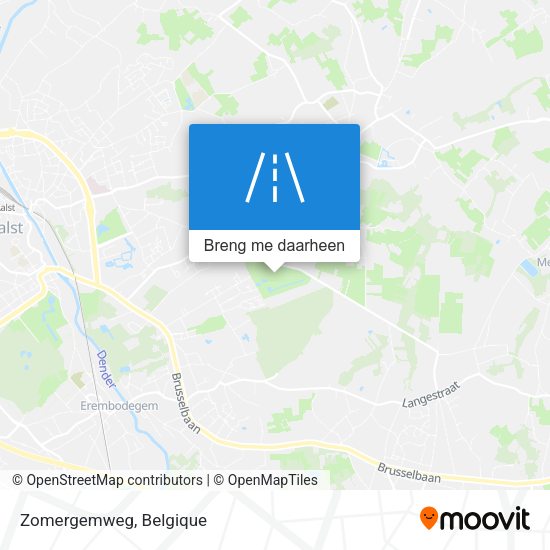 Zomergemweg kaart