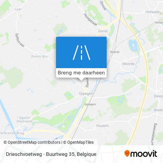 Drieschvoetweg - Buurtweg 35 kaart