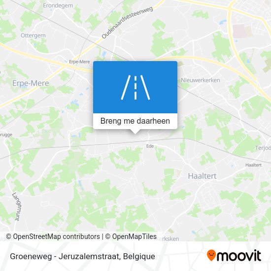 Groeneweg - Jeruzalemstraat kaart
