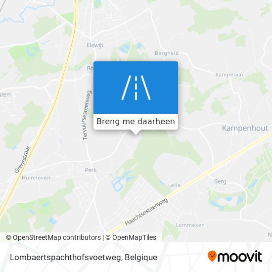 Lombaertspachthofsvoetweg kaart