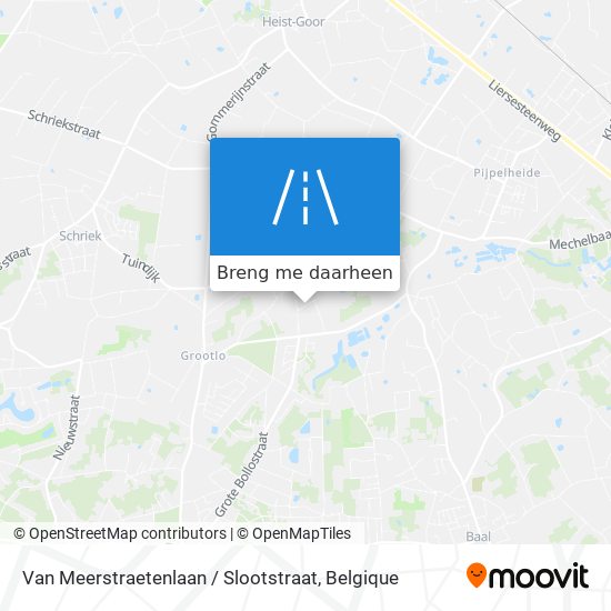 Van Meerstraetenlaan / Slootstraat kaart