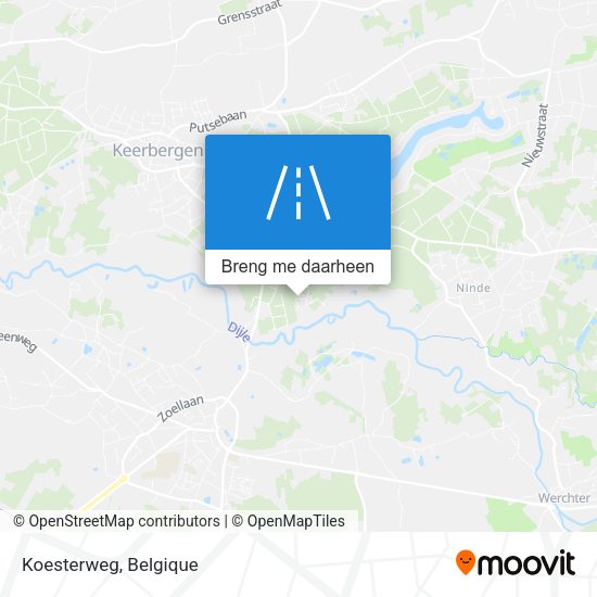 Koesterweg kaart