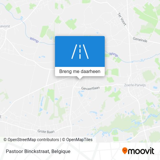 Pastoor Binckstraat kaart