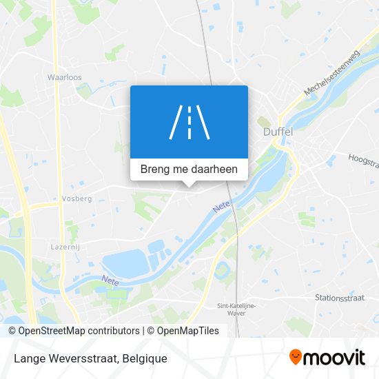 Lange Weversstraat kaart