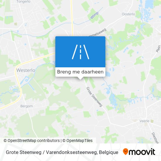 Grote Steenweg / Varendonksesteenweg kaart