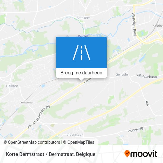 Korte Bermstraat / Bermstraat kaart