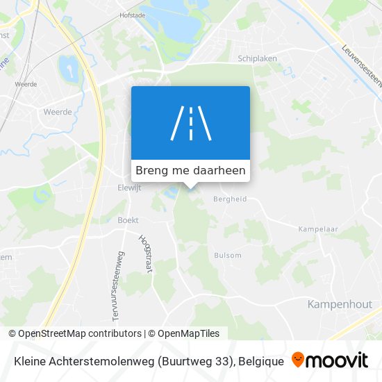 Kleine Achterstemolenweg (Buurtweg 33) kaart