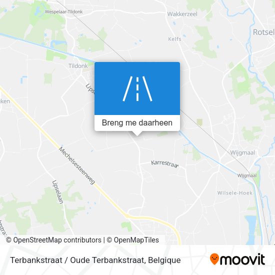 Terbankstraat / Oude Terbankstraat kaart