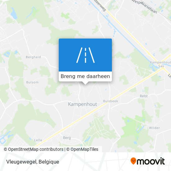 Vleugewegel kaart