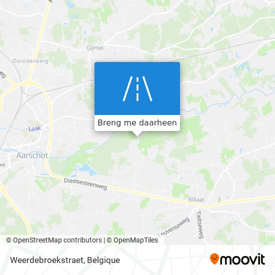 Weerdebroekstraet kaart