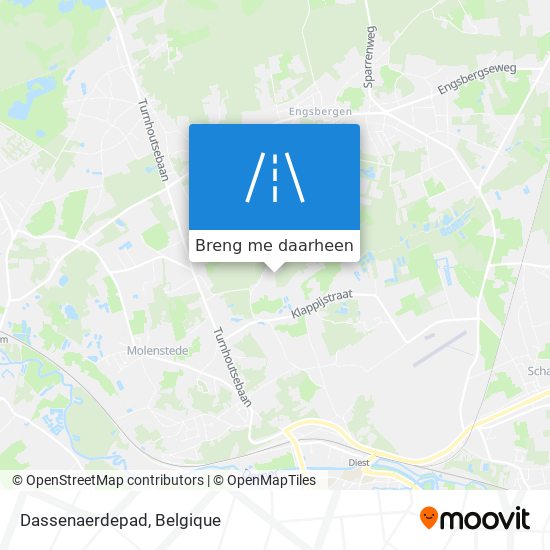 Dassenaerdepad kaart