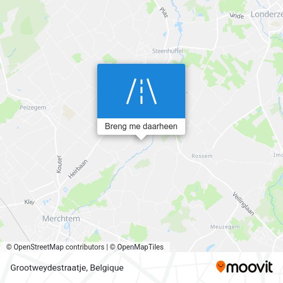 Grootweydestraatje kaart