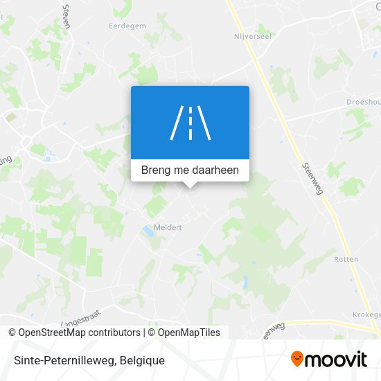Sinte-Peternilleweg kaart