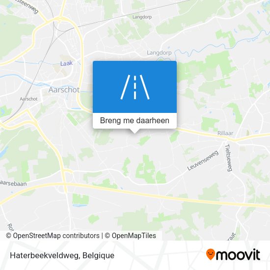 Haterbeekveldweg kaart