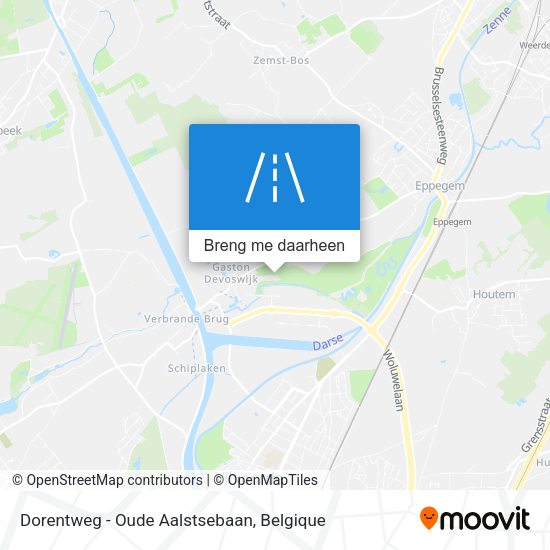 Dorentweg - Oude Aalstsebaan kaart