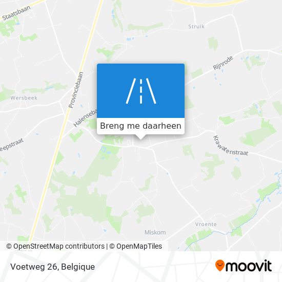 Voetweg 26 kaart