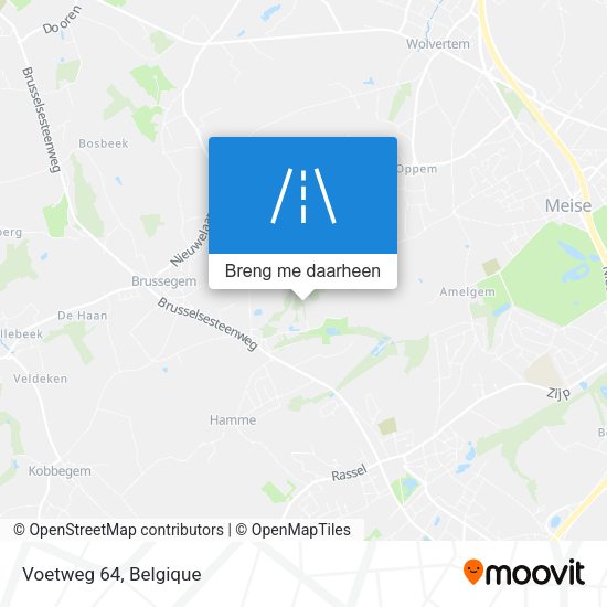 Voetweg 64 kaart