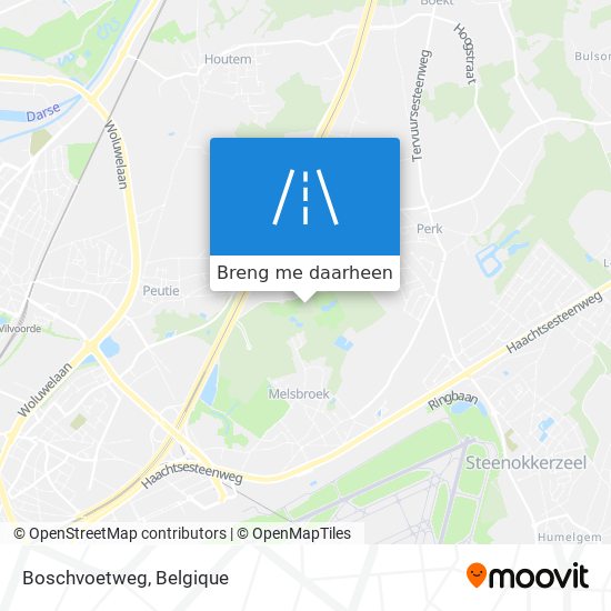 Boschvoetweg kaart