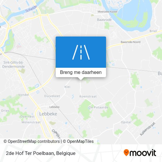 2de Hof Ter Poelbaan kaart