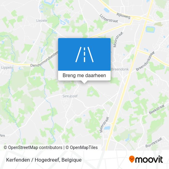 Kerfenden / Hogedreef kaart