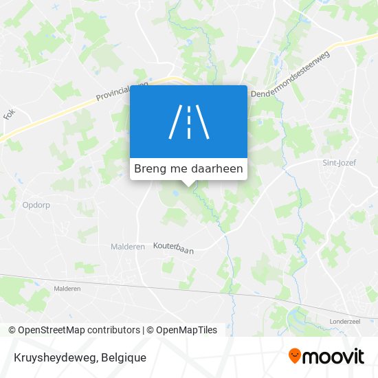 Kruysheydeweg kaart