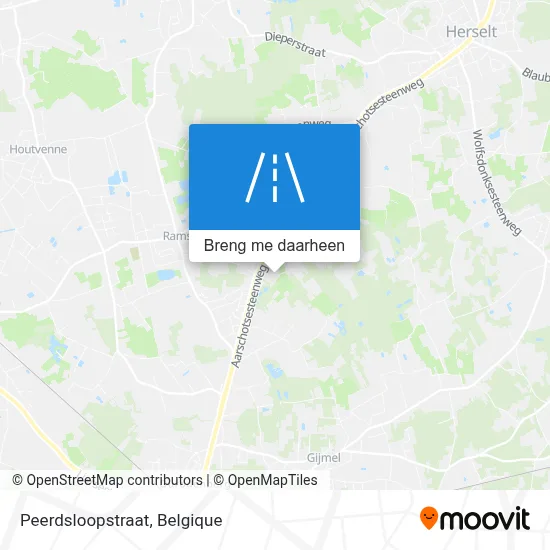 Peerdsloopstraat kaart