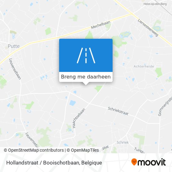 Hollandstraat / Booischotbaan kaart