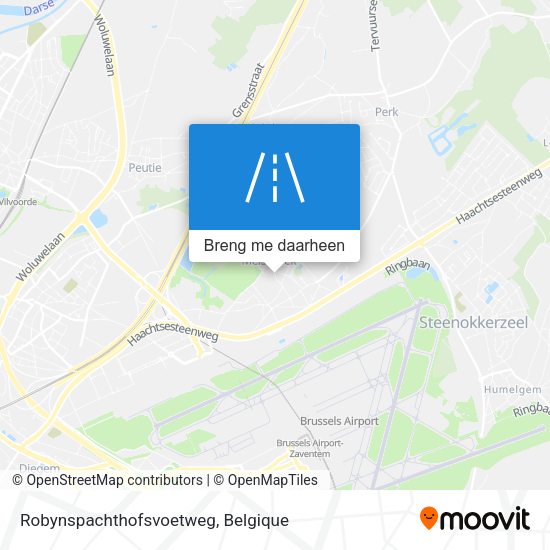 Robynspachthofsvoetweg kaart