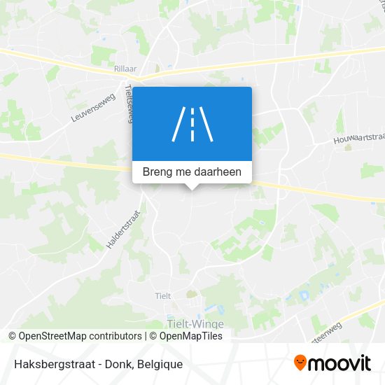 Haksbergstraat - Donk kaart