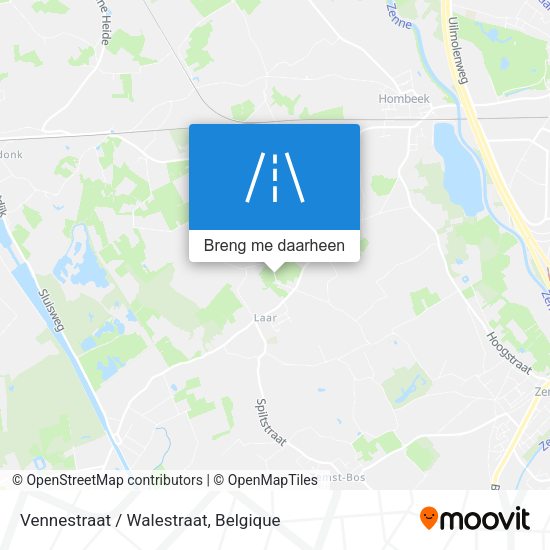 Vennestraat / Walestraat kaart