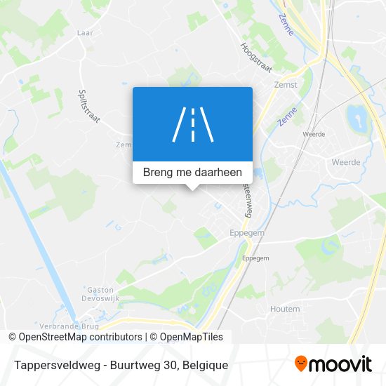Tappersveldweg - Buurtweg 30 kaart
