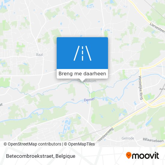 Betecombroekstraet kaart