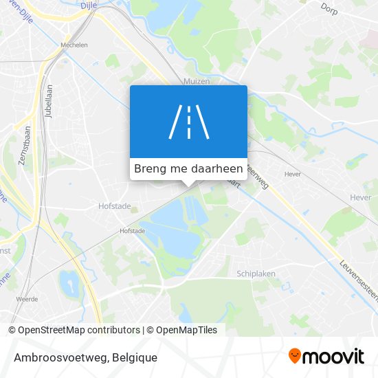 Ambroosvoetweg kaart