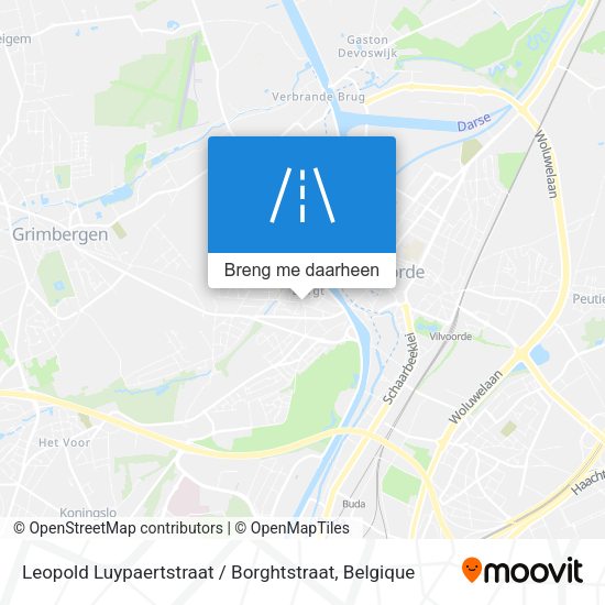 Leopold Luypaertstraat / Borghtstraat kaart
