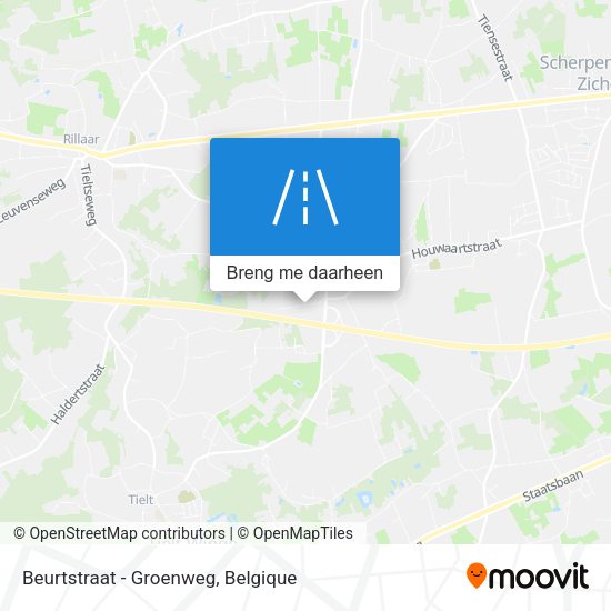 Beurtstraat - Groenweg kaart